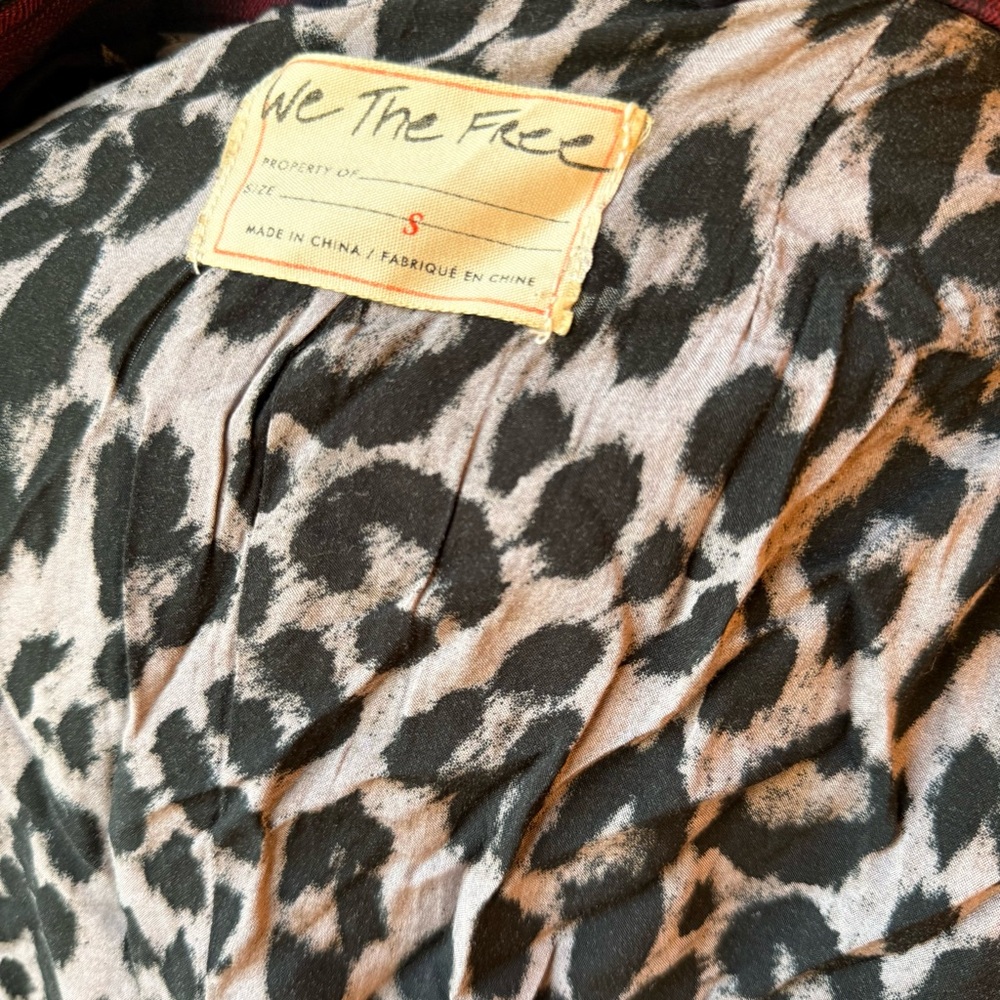 Free People Odessa Duster in Maroon - Picture 6 of 8